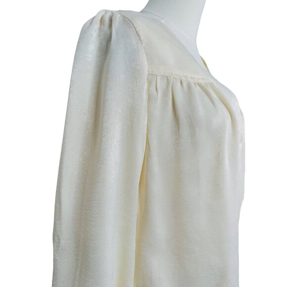 2/$30 NWT XS Band Of The Free Minimalist Style Long-Sleeve Cream Blouse - Picture 11 of 16